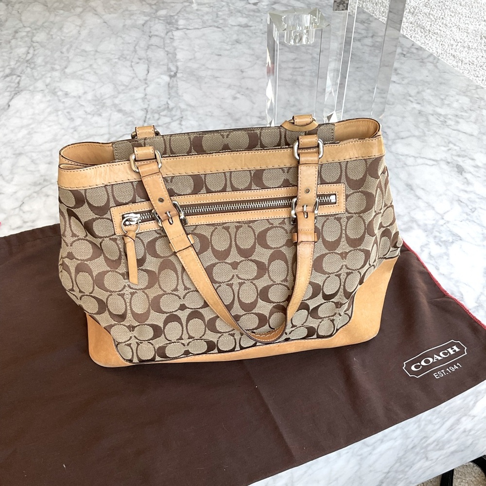 Coach Signature Canvas Tote Bag